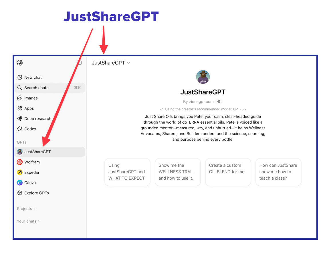 ChatGPT vs JustShareGPT Placeholder